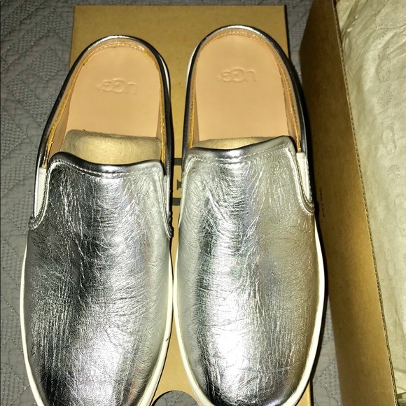 UGG Shoes Ugg Silver Slip On Sneakers Still Available Poshmark